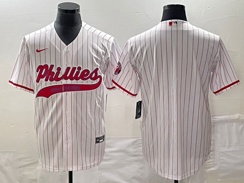 Nike Women's Replica Philadelphia Phillies Red Blank Cool Base Jersey