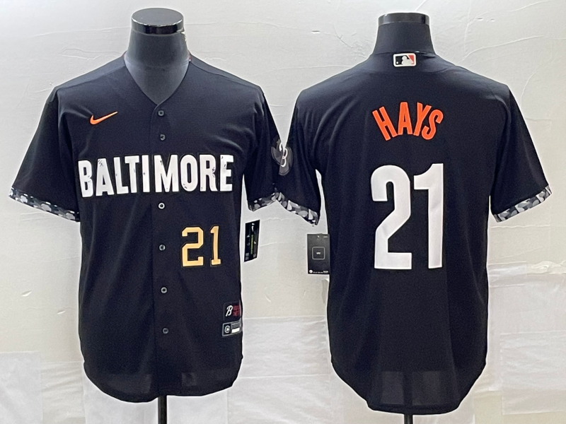 Men's Baltimore Orioles 3 Mateo Number Black 2023 City Connect
