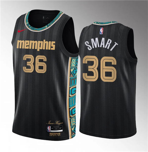 Men's Memphis Grizzlies 36 Marcus Smart Teal 2023 Draft Classic