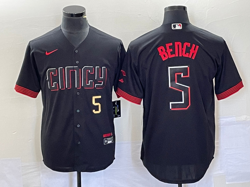 Men's Cincinnati Reds 44 Elly De La Cruz Number Black 2023 City