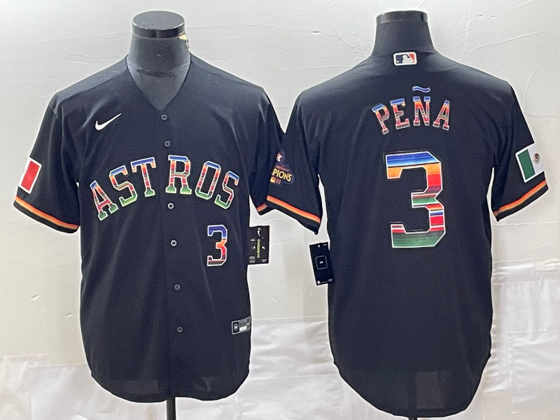 Nike Men's 2022 World Series Champions Houston Astros Jeremy Pena #3  T-Shirt