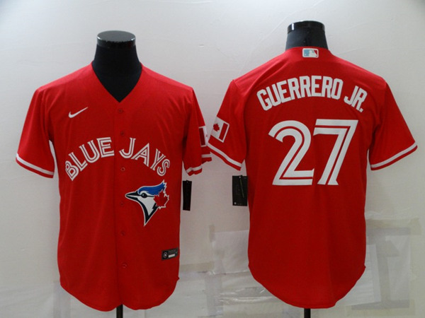 Toronto Blue Jays Nike Official Replica Home Jersey - Mens with Guerrero  Jr. 27 printing