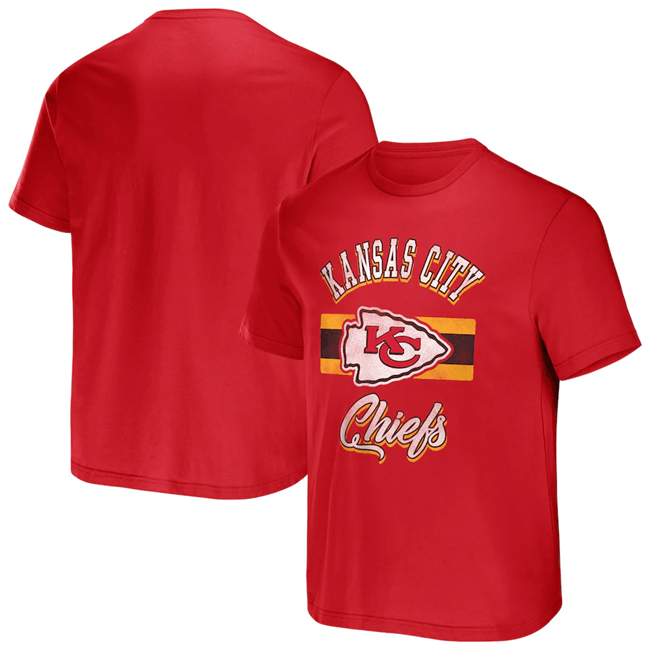 Men's Kansas City Chiefs Red x Darius Rucker Collection Stripe TShirt