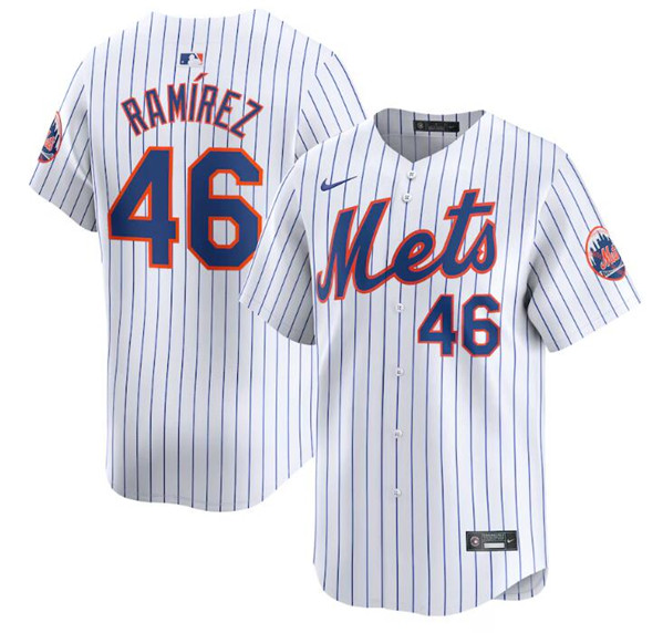 Men's New York Mets 46 Yohan Ramirez White 2024 Home Limited Stitched