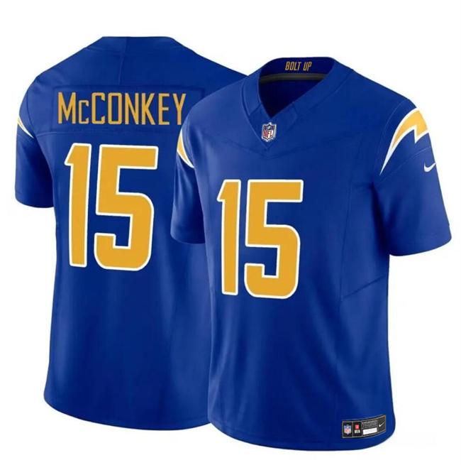 Ladd McConkey Los Angeles Chargers Jersey - Men's Light Blue Stitched Football Jersey New With Tags