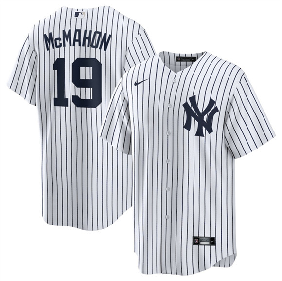 Men's New York Yankees #19 Ryan McMahon White 2025 Cool Base Stitched Baseball Jersey