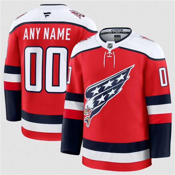 Men's Washington Capitals Active Player Custom Red 2025-26 Alternate Stitched Hockey Jersey