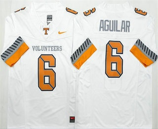 Men's Tennessee Volunteers #6 Joey Aguilar Limited White 2025 College Football Jersey
