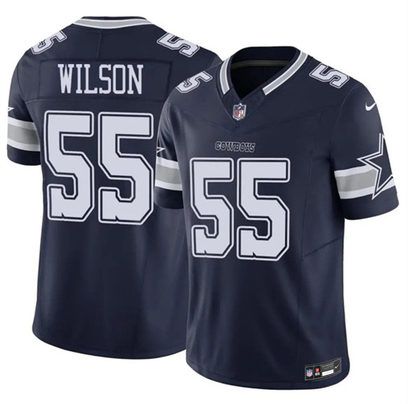 Men's Dallas Cowboys #55 Logan Wilson Navy 2025 F.U.S.E Vapor Untouchable Limited Football Stitched Jersey