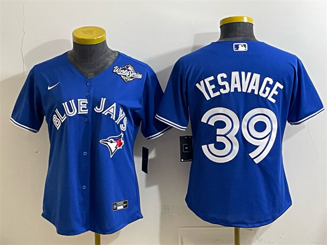 Women's Toronto Blue Jays #39 Trey Yesavage Royal 2025 World Series Cool Base Stitched Baseball Jersey(Run Small)