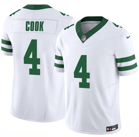 Men's New York Jets #4 Brady Cook White 2025 F.U.S.E. Vapor Untouchable Limited Football Stitched Jersey