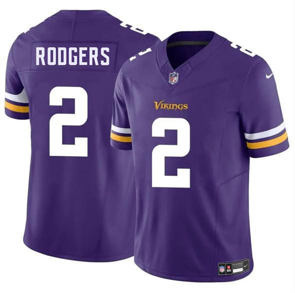 Men's Minnesota Vikings #2 Isaiah Rodgers Purple 2025 F.U.S.E. Vapor Limited Football Stitched Jersey