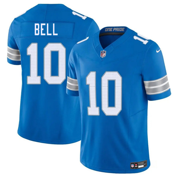 Men's Detroit Lions #10 Ronnie Bell Blue 2025 F.U.S.E. Vapor Limited Football Stitched Jersey
