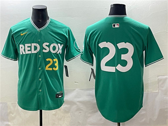 Men's Boston Red Sox #23 Romy González Green 2025 City Connect Limited Stitched Baseball Jersey