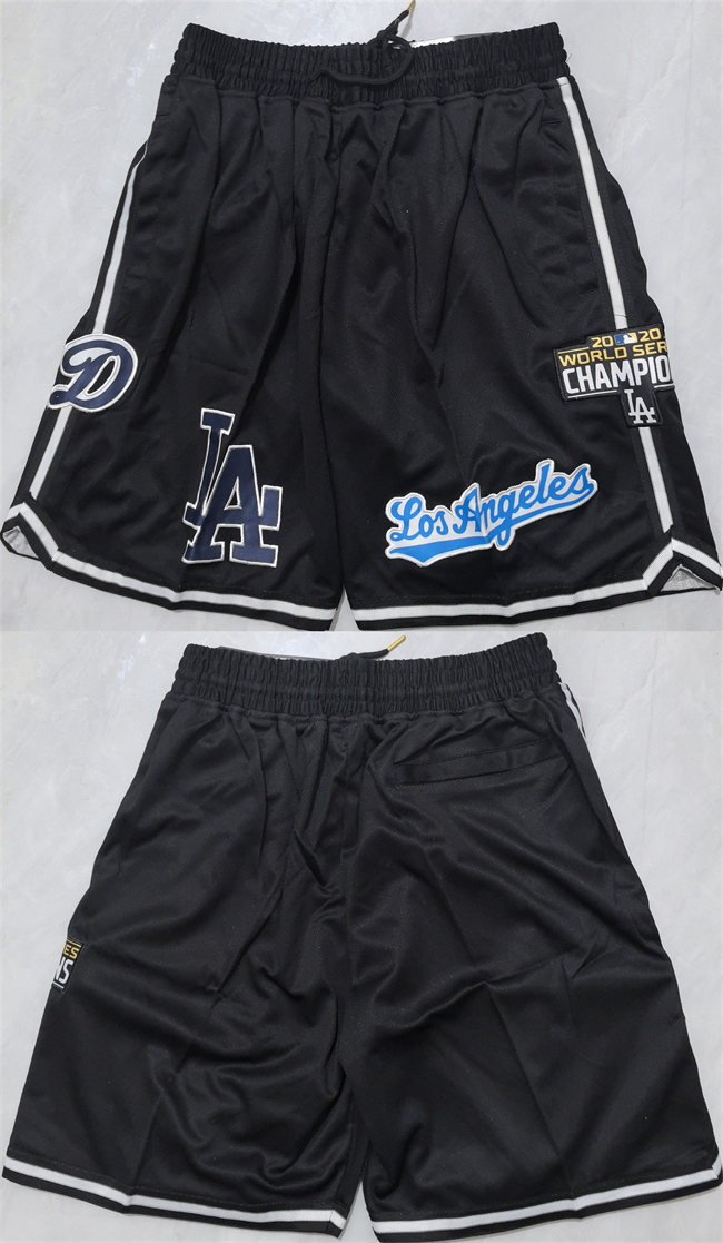 Men's Los Angeles Dodgers Black Shorts (Run Small)