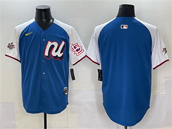 Men's National League St. Louis Cardinals Blank Blue Alternate 2025 All-Star Edition Limited Stitched Baseball Jersey