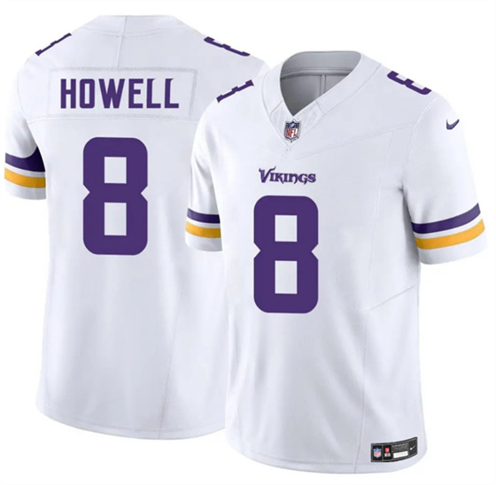 Men's Minnesota Vikings #8 Sam Howell White 2025 F.U.S.E. Vapor Untouchable Limited Football Stitched Jersey