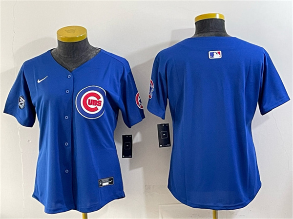 Youth Chicago Cubs Blank Royal 'Ryne Sandberg Tribute' Vapor Limited V2 Stitched Baseball Jersey