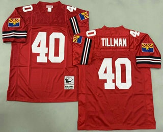 Men's Arizona Cardinals #40 Pat Tillman Red Throwback Jersey
