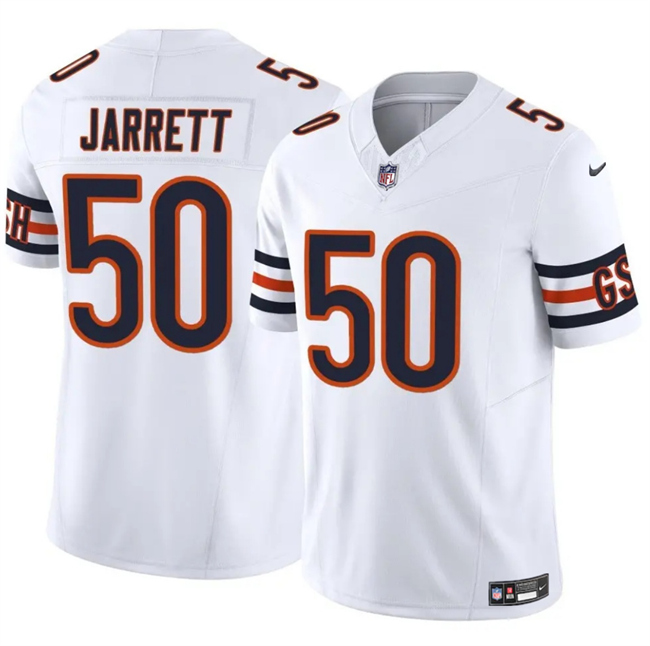 Men's Chicago Bears #50 Grady Jarrett White 2025 F.U.S.E. Vapor Untouchable Limited Stitched Football Jersey