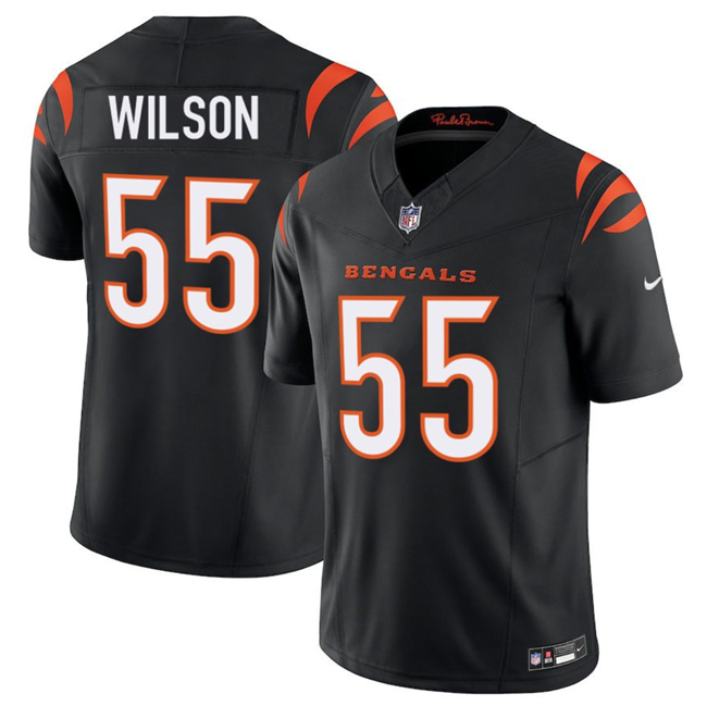 Men's Cincinnati Bengals #55 Logan Wilson Black 2025 F.U.S.E. Vapor Untouchable Limited Stitched Football Jersey
