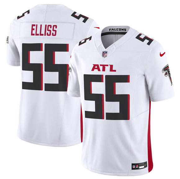 Men's Atlanta Falcons #55 Kaden Elliss White 2025 F.U.S.E. Vapor Untouchable Limited Football Stitched Jersey