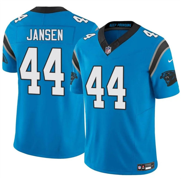 Men's Carolina Panthers #44 J.J. Jansen Blue 2025 F.U.S.E. Vapor Limited Football Stitched Jersey