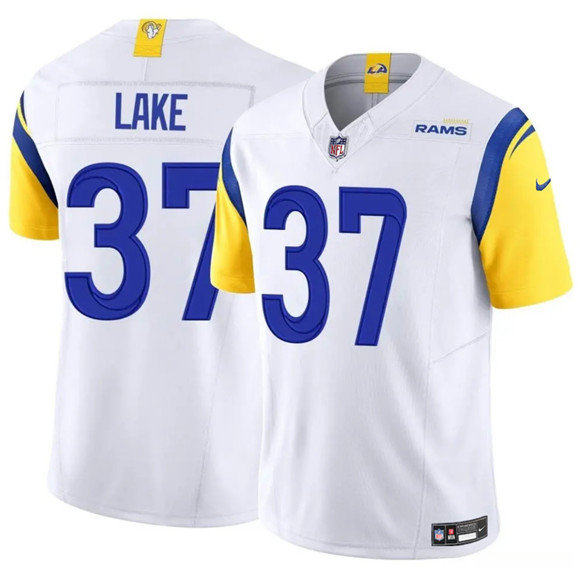 Men's Los Angeles Rams #37 Quentin Lake White 2025 F.U.S.E. Vapor Untouchable Football Stitched Jersey