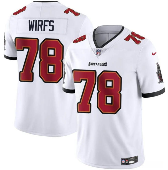 Men's Tampa Bay Buccaneers #78 Tristan Wirfs White 2025 Vapor Untouchable Limited Football Stitched Jersey