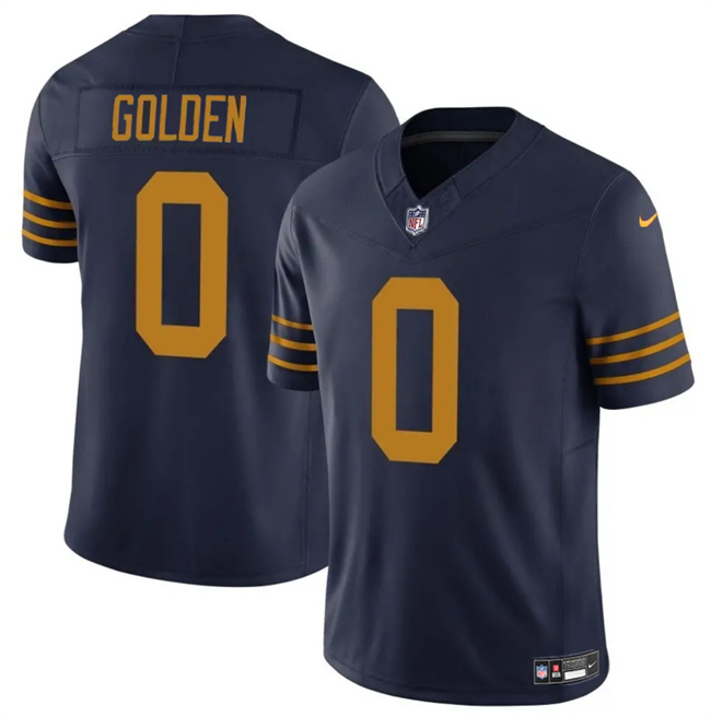 Men's Green Bay Packers #0 Matthew Golden Navy The 1923 Classic Vapor F.U.S.E. Limited Football Stitched Jersey