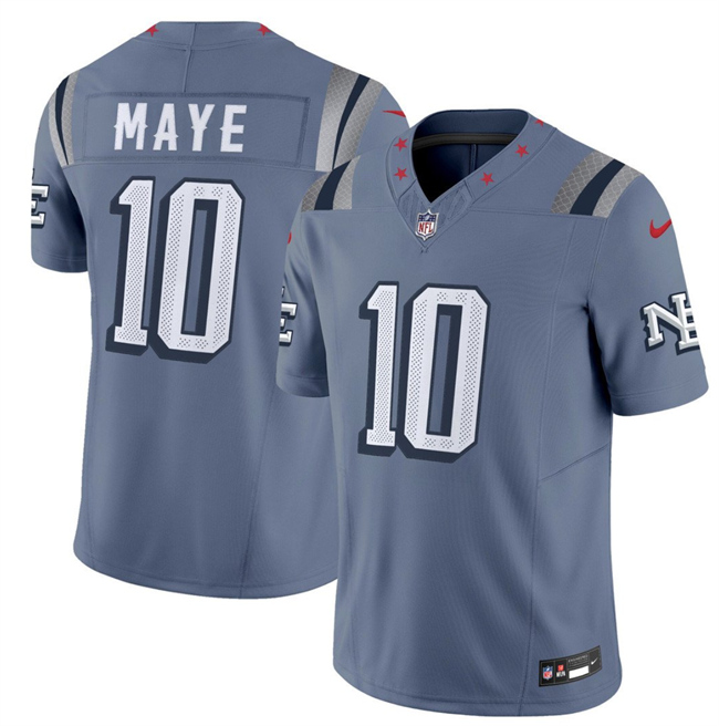 Men's New England Patriots #10 Drake Maye 2025 F.U.S.E. “Rivalries” Vapor Limited Football Stitched Jersey