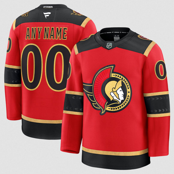 Men's Ottawa Senators Active Player Custom Red Alternate Stitched Hockey Jersey