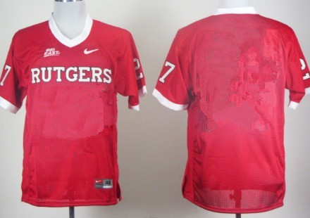 Men's Rutgers Scarlet Knights Customized Red Jersey
