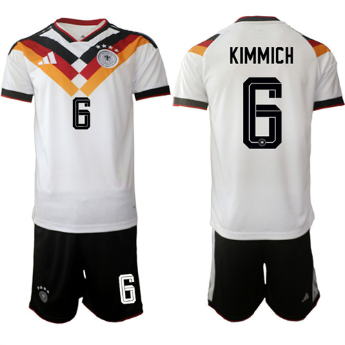 Men's Germany #6 KIMMICH National Team FIFA x World Cup 2026 Home White On Field Jersey