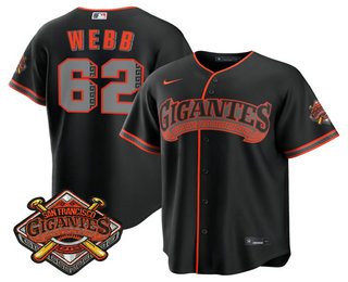 Men's San Francisco Giants #62 Wilkin Ramos Black 2026 Alternate Stadium Stitched Jersey