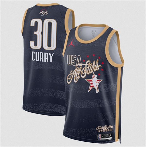 Men's 2026 All-Star #30 Stephen Curry Navy Stitched Basketball Jersey