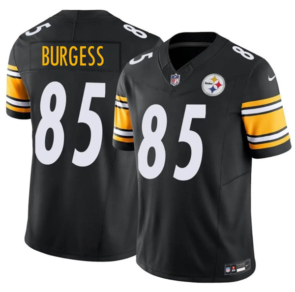 Men's Pittsburgh Steelers #85 Cole Burgess Black 2026 F.U.S.E. Vapor Limited Football Stitched Jersey