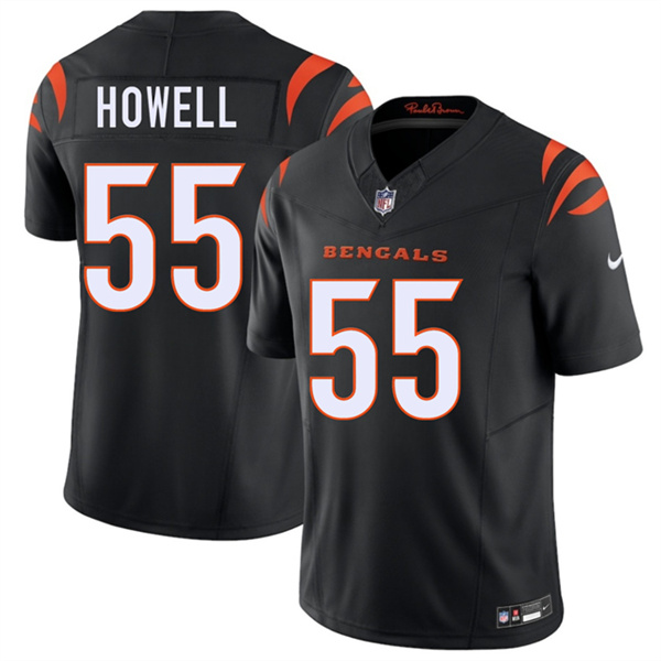Men's Cincinnati Bengals #55 Cashius Howell Black 2026 Draft F.U.S.E. Vapor Untouchable Limited Football Stitched Jersey