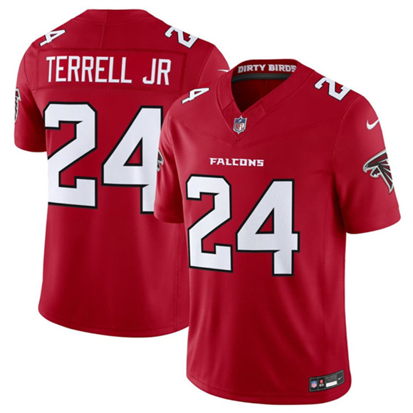 Men's Atlanta Falcons #24 A.J. Terrell Red 2026 New F.U.S.E. Vapor Untouchable Limited Football Stitched Jersey