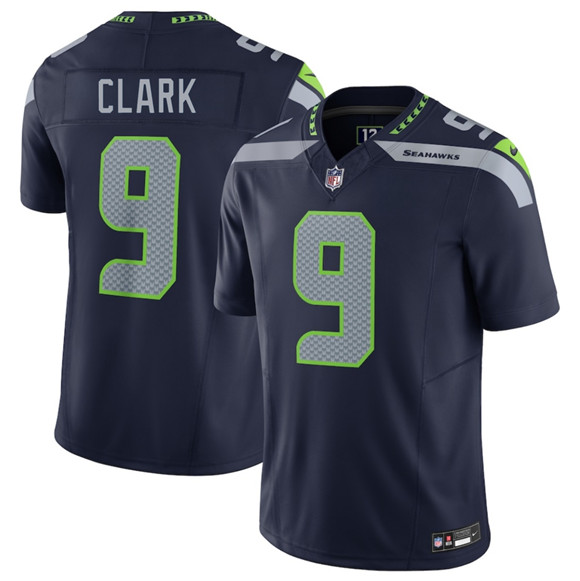 Men's Seattle Seahawks #9 Bud Clark Navy 2026 Draft F.U.S.E. Vapor Untouchable Limited Football Stitched Jersey