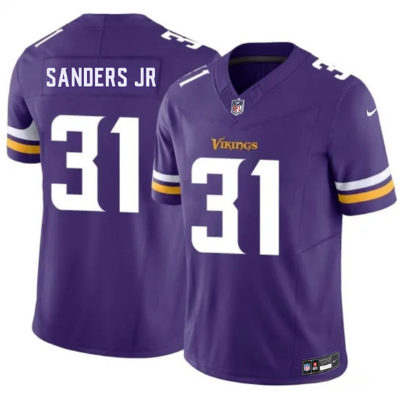 Men's Minnesota Vikings #31 Marcus Sanders Jr Purple 2026 Draft F.U.S.E. Vapor Untouchable Limited Football Stitched Jersey