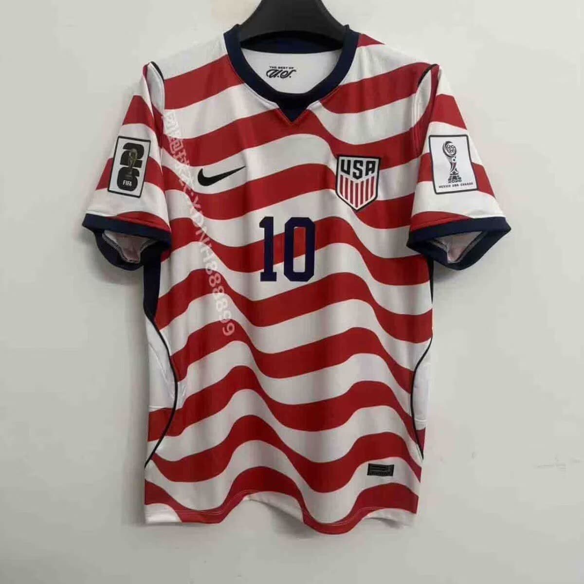Men's United States #10 Christian Pulisic White Red 2026 Home Soccer Jersey