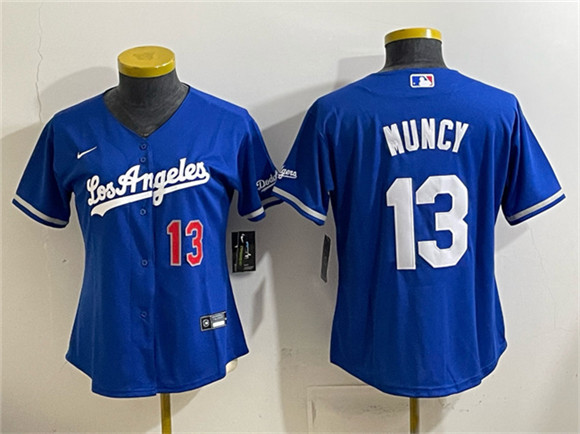 Youth Los Angeles Dodgers #13 Max Muncy Royal Alternate Stadium Stitched Baseball Jersey