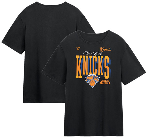 Men's New York Knicks Black 2026 Finals T-Shirt
