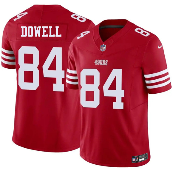 Men's San Francisco 49ers #84 Colton Dowell Red 2026 F.U.S.E. Vapor Untouchable Limited Football Stitched Jersey