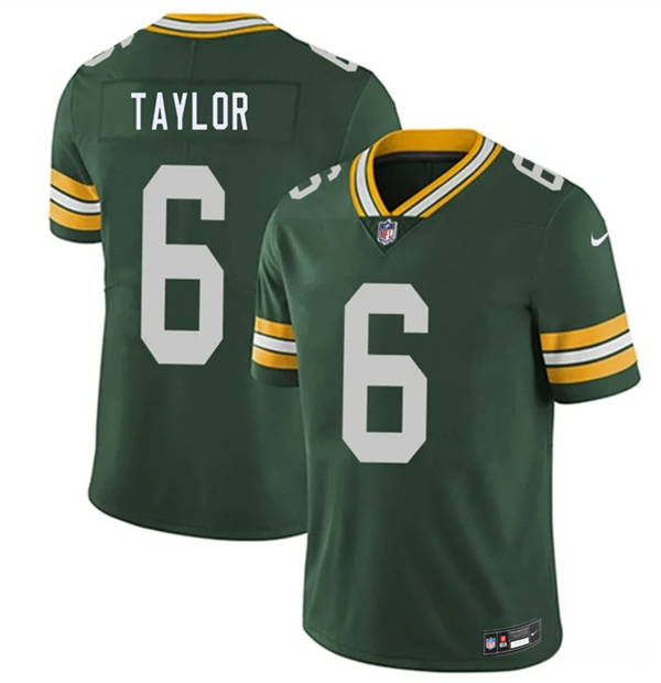 Men's Green Bay Packers #6 Tyrod Taylor Green 2026 Vapor Untouchable Limited Football Stitched Jersey