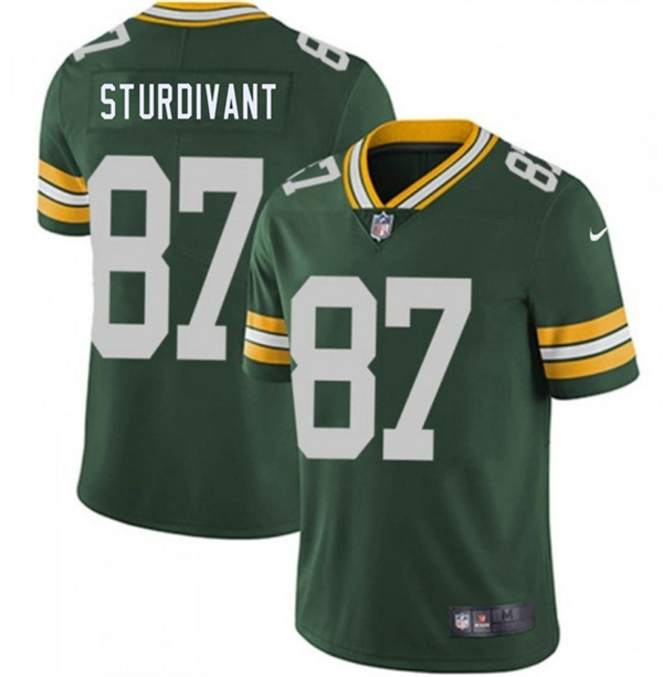 Men's Green Bay Packers #87 J. Michael Sturdivant Green 2026 Draft Vapor Untouchable Limited Football Stitched Jersey