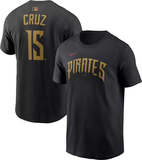 Men's Pittsburgh Pirates #15 Oswin Appollis Black 2026 City Connect T-Shirt