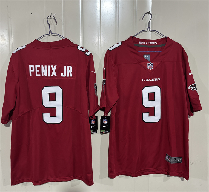 Men's Atlanta Falcons #9 Michael Penix Jr. Red 2026 New Vapor Untouchable Limited Stitched Football Jersey