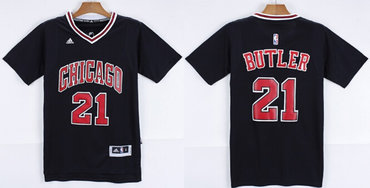 2021 23 Chicago Bulls Throwback Swingman Black White Pinstripe